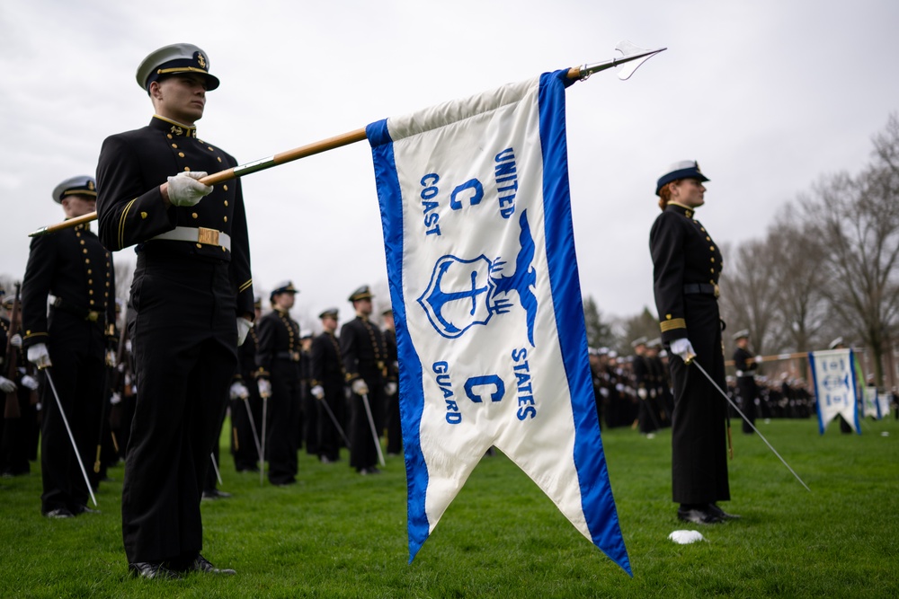 Coast Guard Academy holds first Regimental Review of 2024