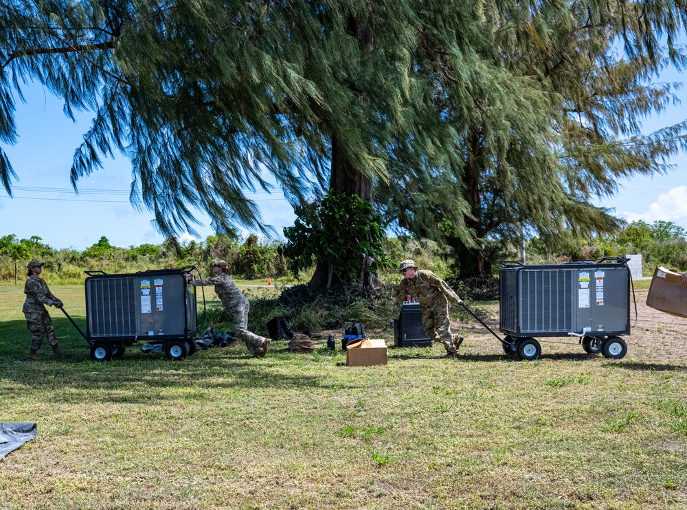 3rd AEW Airmen build Tinian FOS during Exercise Agile Reaper 24-1