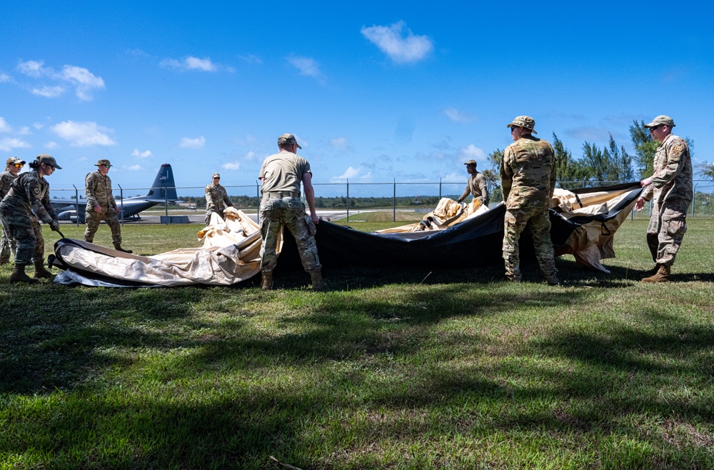 3rd AEW Airmen build Tinian FOS during Exercise Agile Reaper 24-1