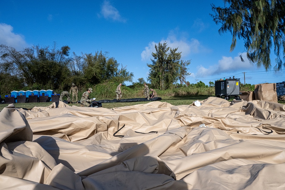 3rd AEW Airmen build Tinian FOS during Exercise Agile Reaper 24-1