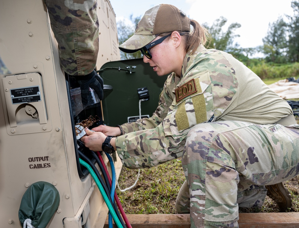 3rd AEW Airmen build Tinian FOS during Exercise Agile Reaper 24-1