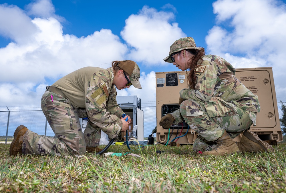 3rd AEW Airmen build Tinian FOS during Exercise Agile Reaper 24-1