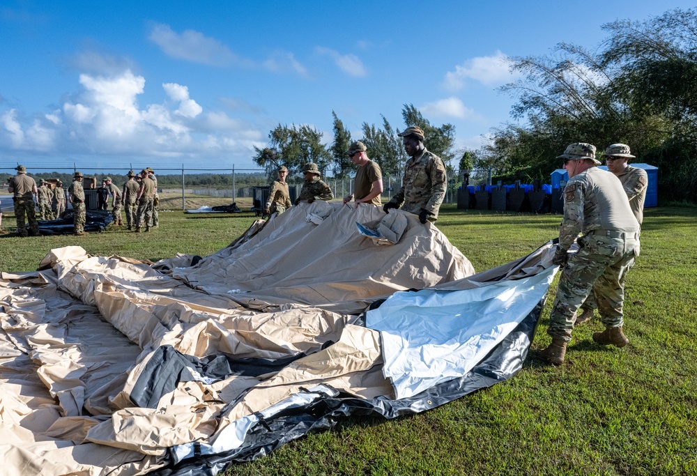 3rd AEW Airmen build Tinian FOS during Exercise Agile Reaper 24-1