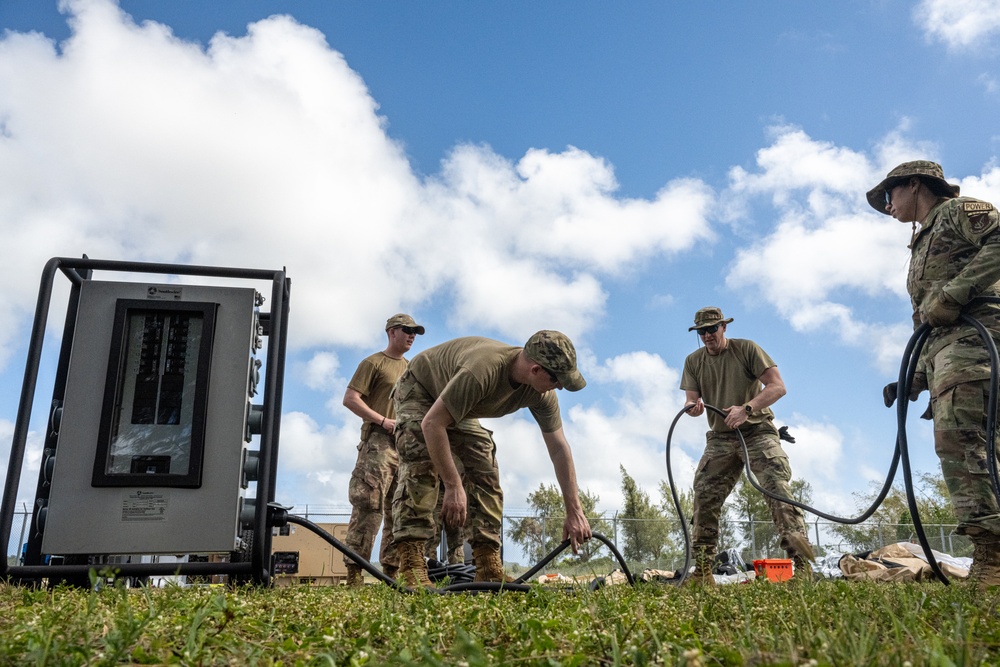 3rd AEW Airmen build Tinian FOS during Exercise Agile Reaper 24-1