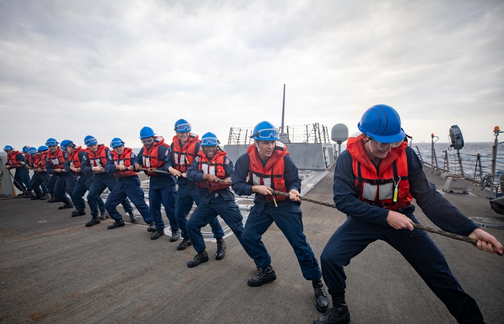 USS Gravely Conducts Routine Operations in the Red Sea