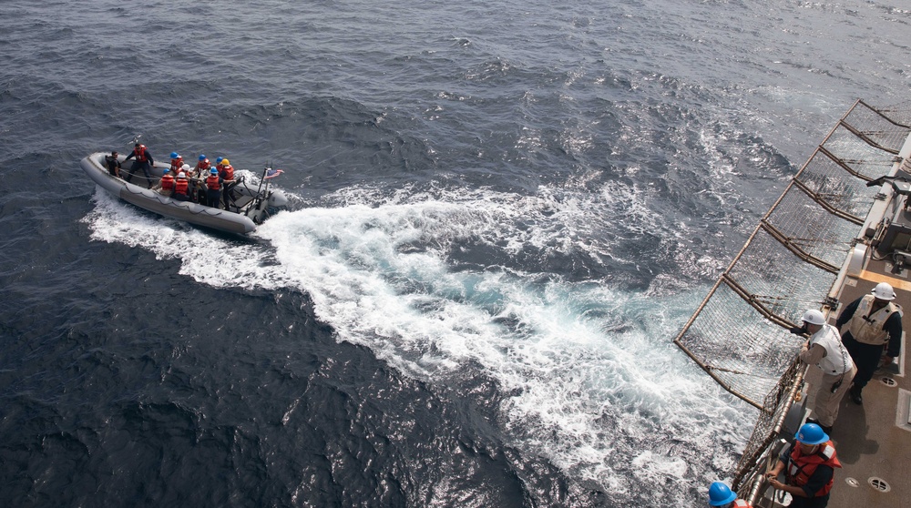 USS Gravely Conducts Routine Operations in the Red Sea