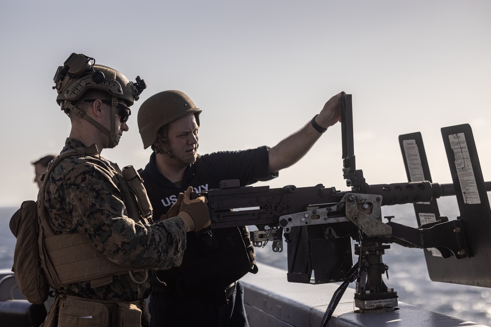 24th MEU Marines and USS New York (LPD 21) Sailors Conduct DATF Exercise