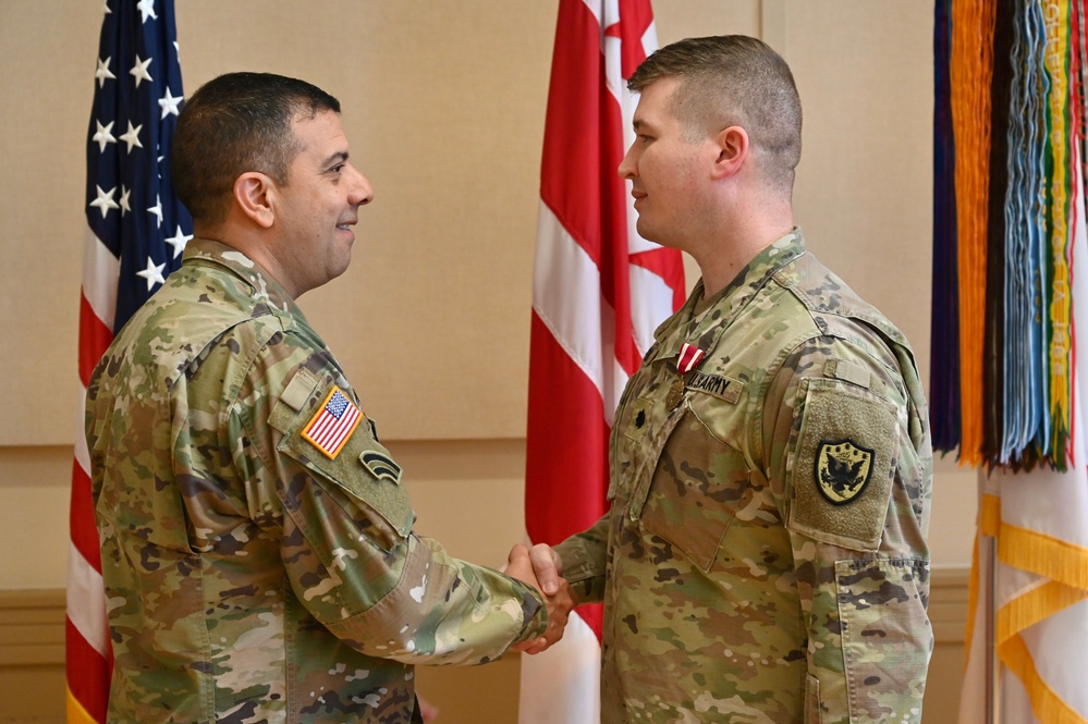 Chaplain (Lt. Col.) David Evans awarded Meritorious Service Medal