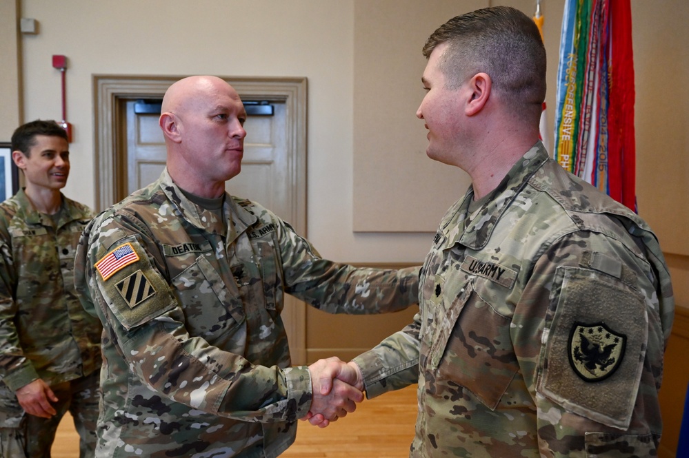 Chaplain (Lt. Col.) David Evans awarded Meritorious Service Medal