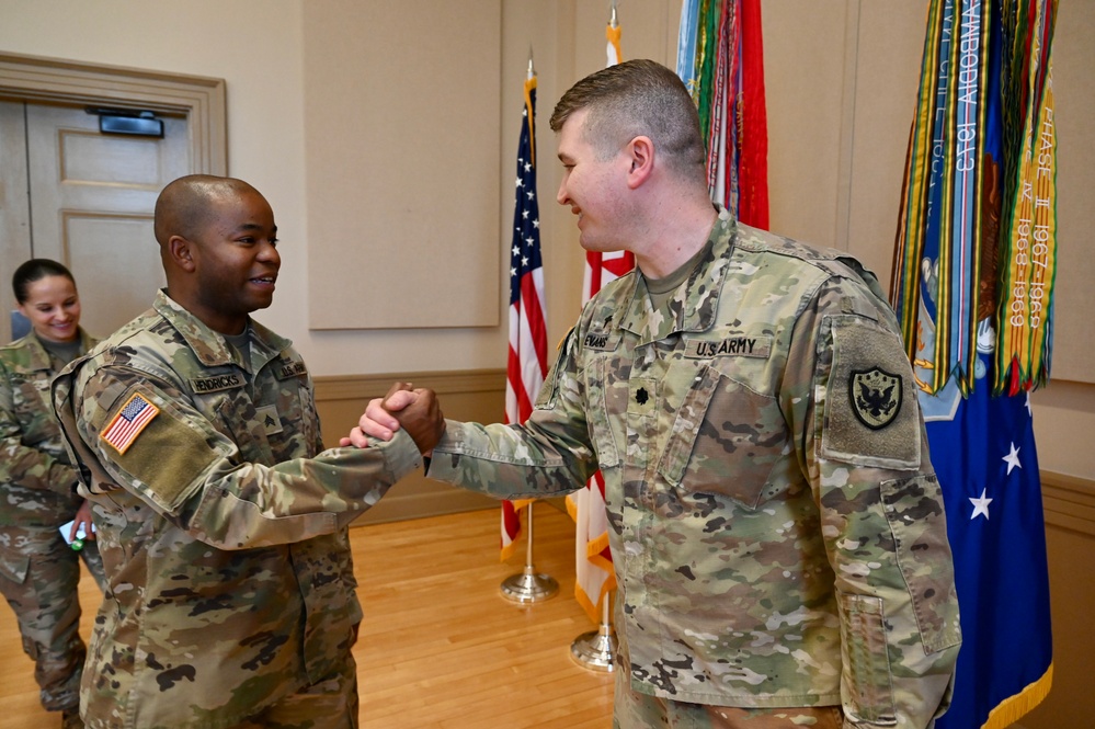 Chaplain (Lt. Col.) David Evans awarded Meritorious Service Medal