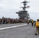 Abraham Lincoln conducts flight operations during friends and family day cruise