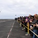 Abraham Lincoln conducts flight operations during friends and family day cruise