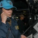 Sailors aboard the USS Howard stand watch in the North Pacific Ocean