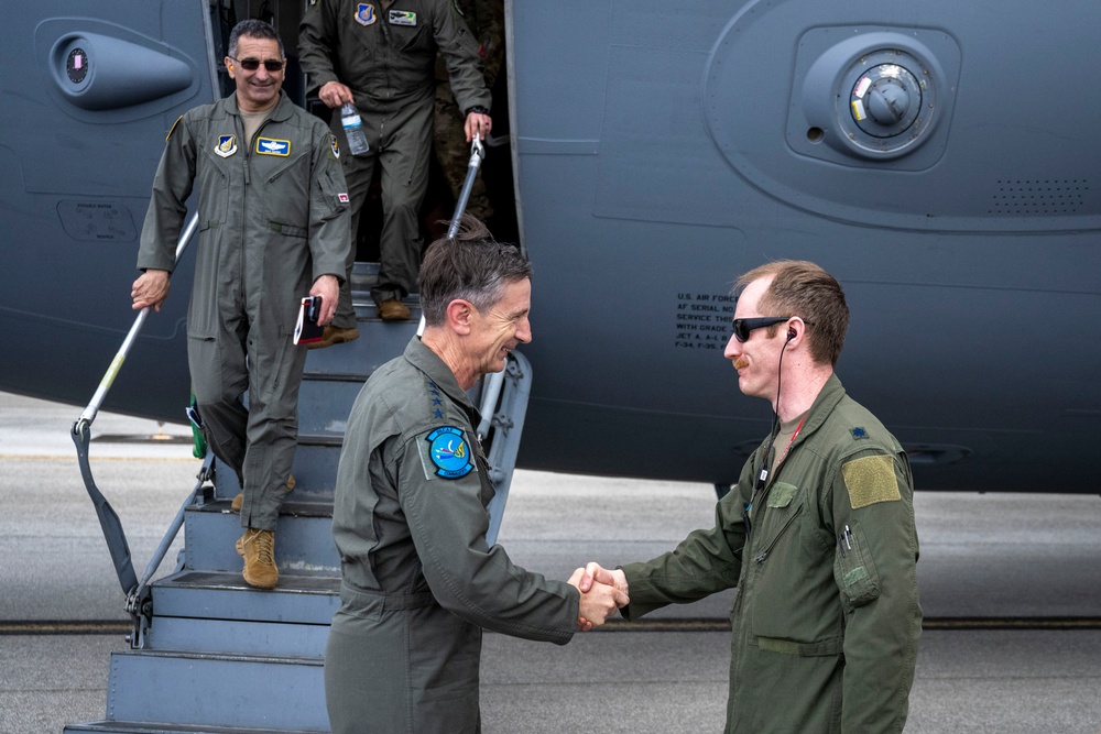 PACAF and 3rd AEW Leadership Visit and Tour Tinian ACE Spoke