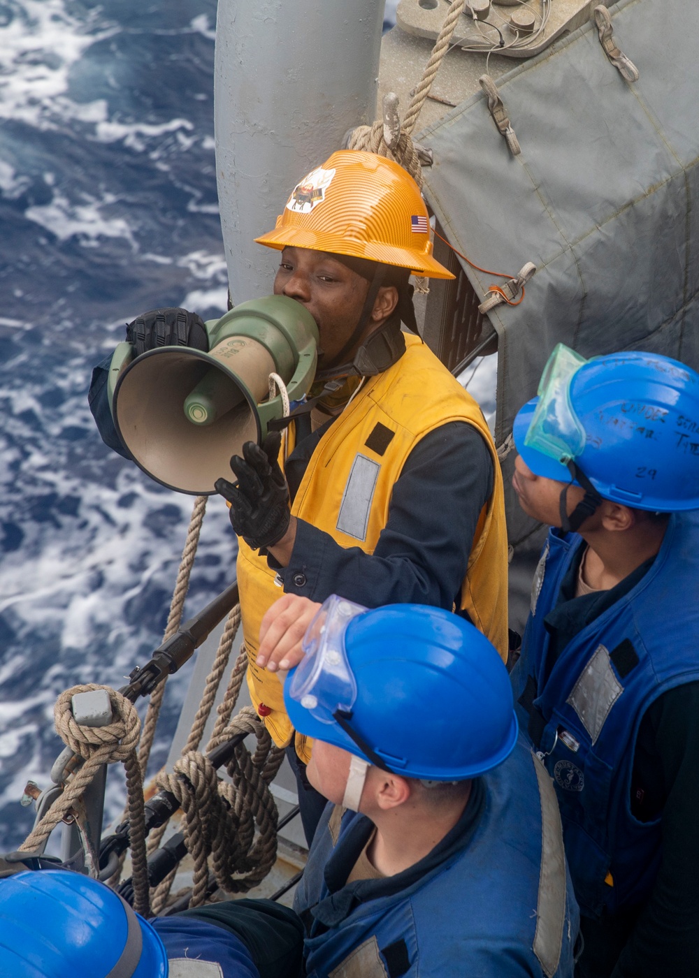 USS Dewey Conducts Replenishment-at-Sea with USNS Yukon