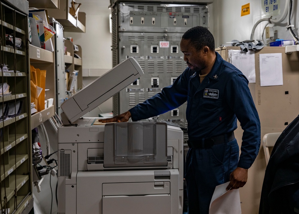 Sailors Conduct Routine Operations Aboard USS Dewey