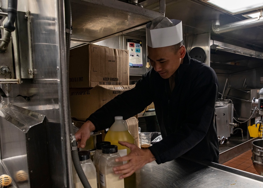 Sailors Conduct Routine Operations Aboard USS Dewey