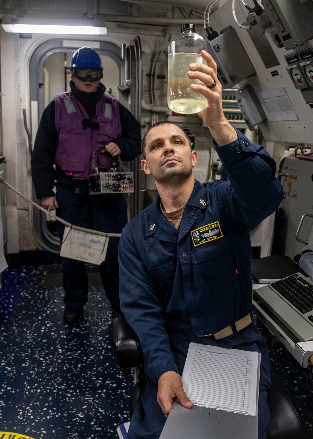 USS Dewey Conducts Replenishment-at-Sea with USNS Cesar Chavez