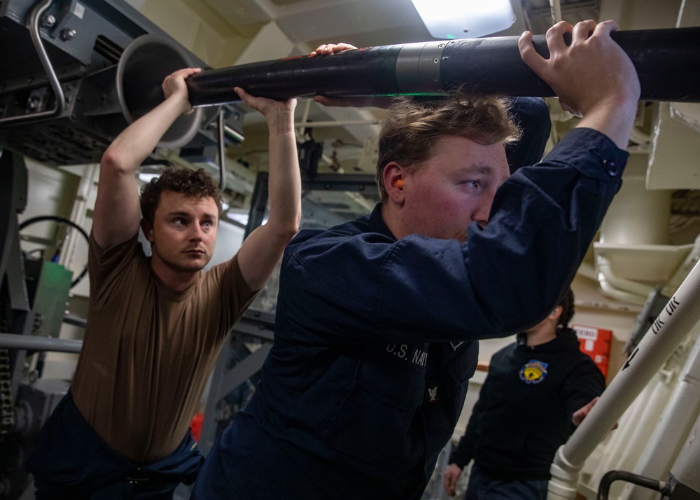 Sailors Conduct Routine Operations Aboard USS Dewey