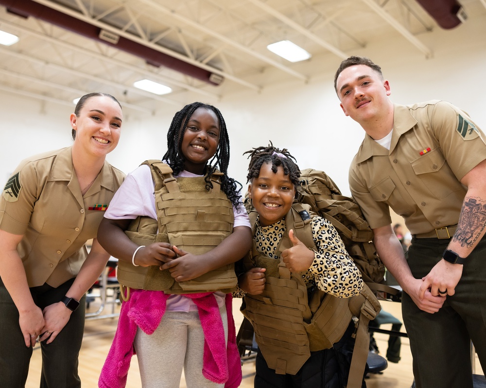 MARFORCOM Marines participate in Career Day at White Oaks Elementary