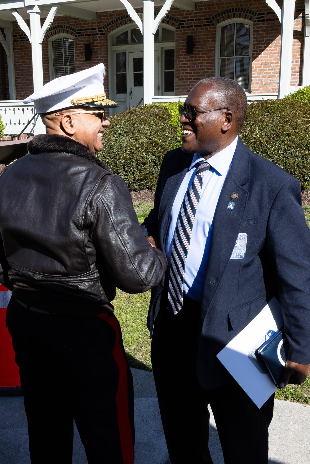 MARFORCOM Commander and Hon. Franklin Parker visit Hampton University