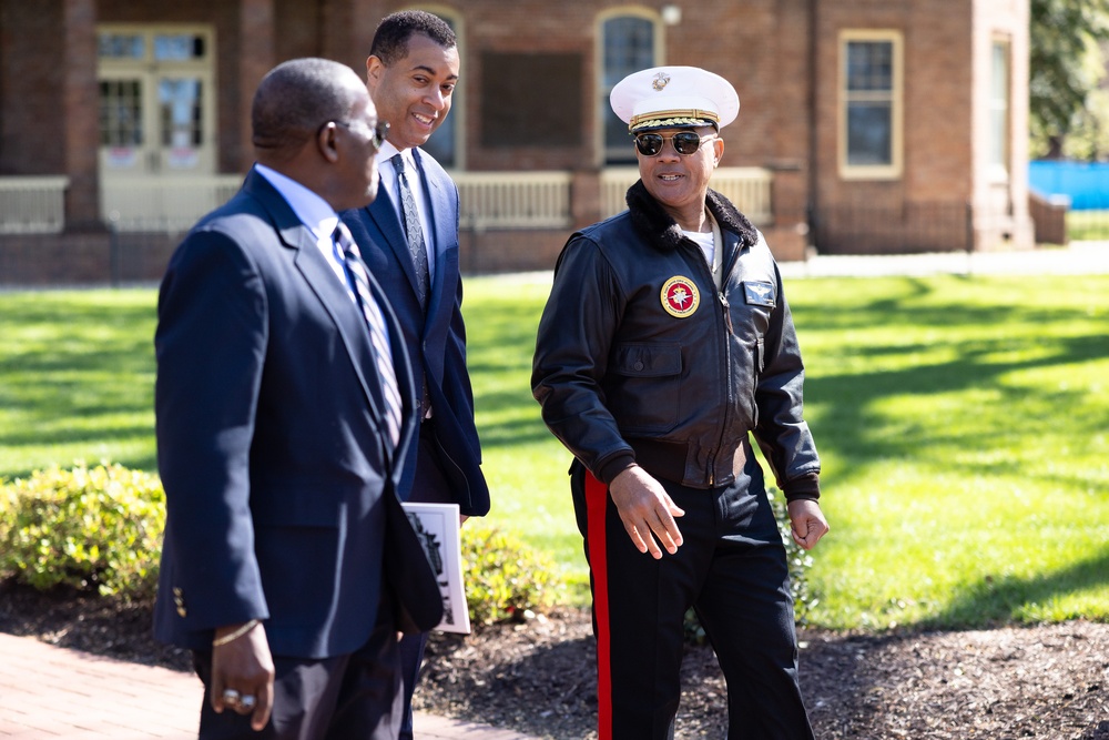 MARFORCOM Commander and Hon. Franklin Parker visit Hampton University