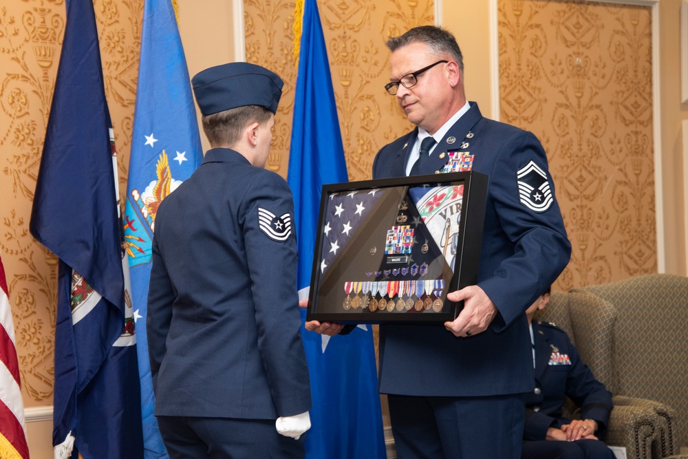 SMSgt Patrick Maguire retires from the VaANG after 34 years of service