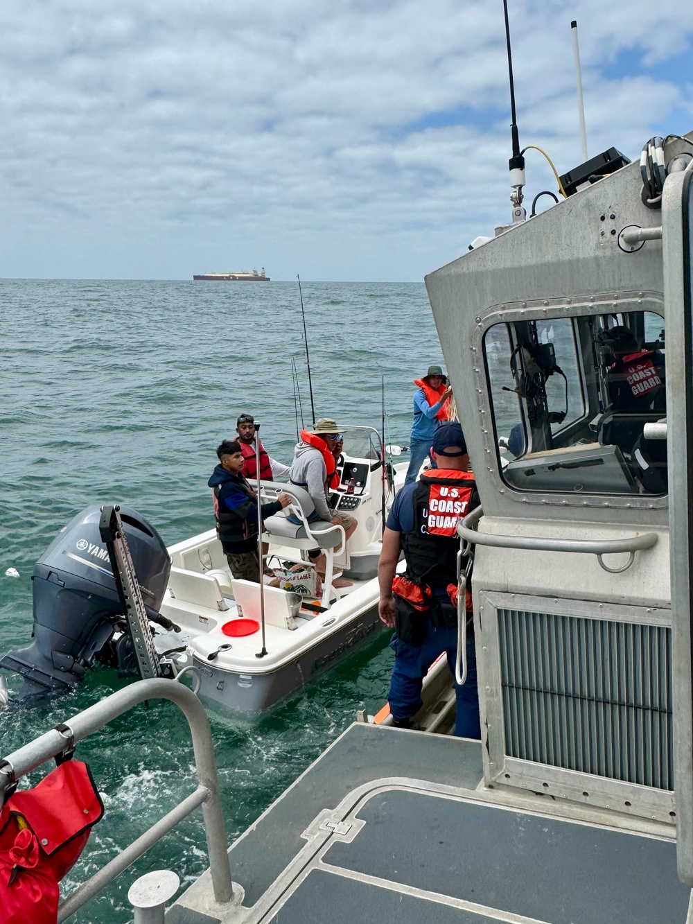 Coast Guard rescues 6 from sinking boat offshore Freeport, Texas [Image 2 of 3]