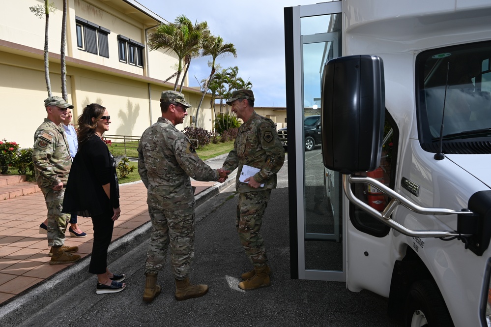 PACAF leadership visits Andersen AFB