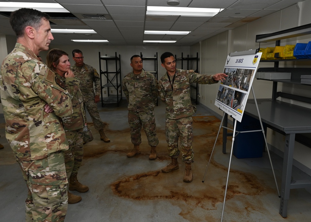 PACAF leadership visits Andersen AFB