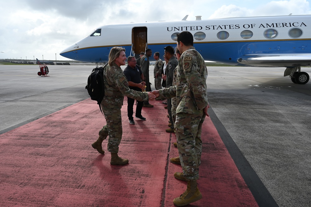 PACAF leadership visits Andersen AFB