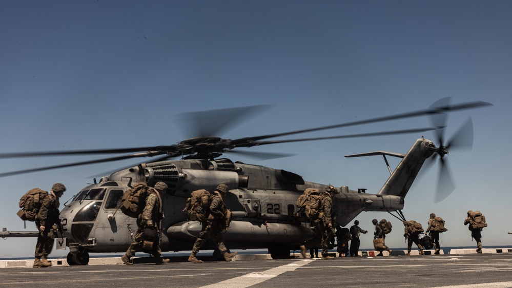 Marines and Sailors Conduct Flight Ops Aboard USS New York During COMPTUEX