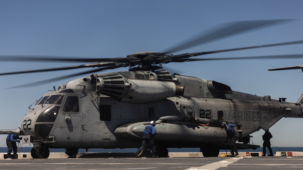 Marines and Sailors Conduct Flight Ops Aboard USS New York During COMPTUEX