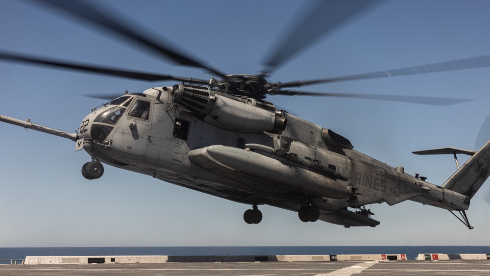 Marines and Sailors Conduct Flight Ops Aboard USS New York During COMPTUEX