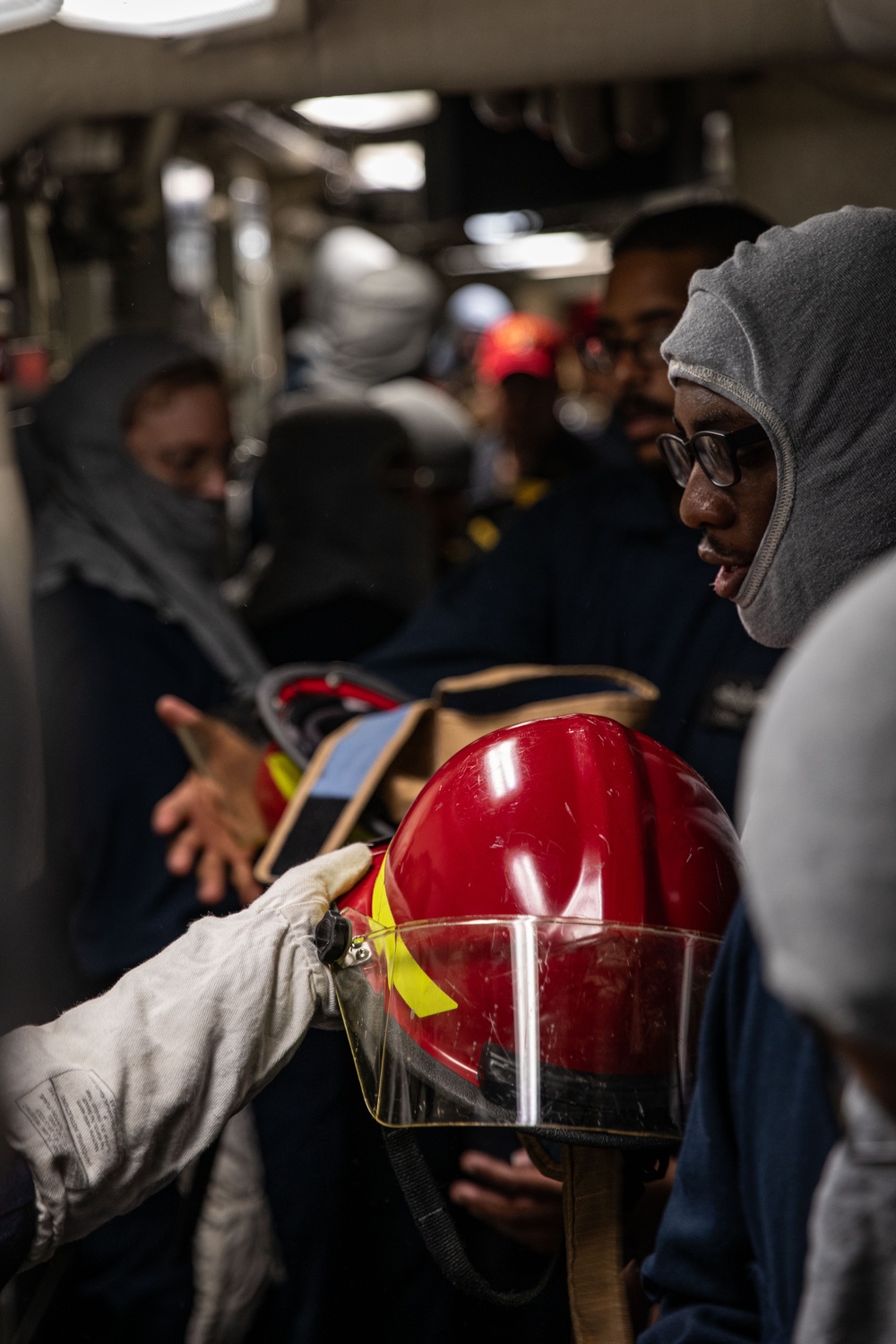 USS Laboon (DDG 58) Conducts Firefighting Training in the Gulf of Aden
