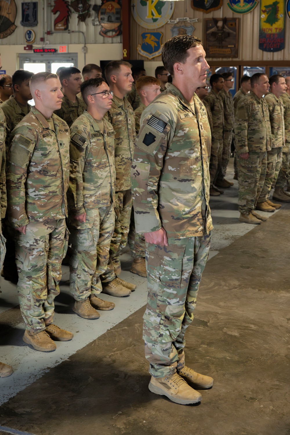 Task Force Paxton arrow company Patching Ceremony