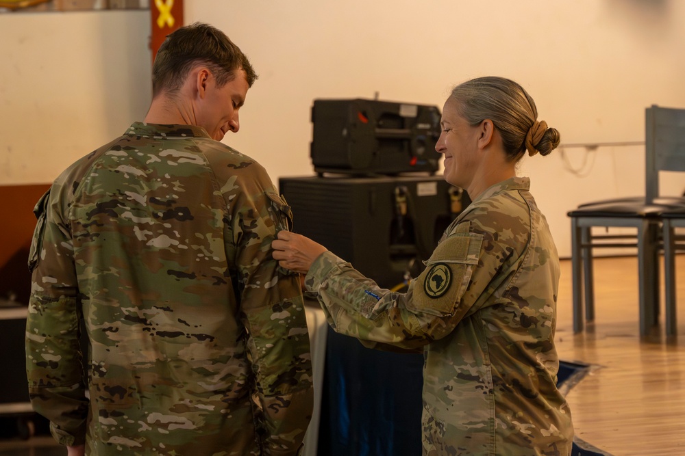 Task Force Paxton arrow company Patching Ceremony