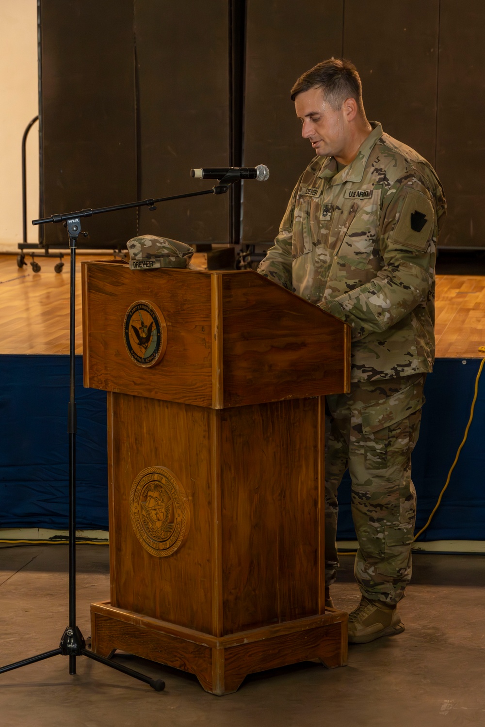 Task Force Paxton arrow company Patching Ceremony