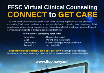 FFSP’s New Virtual Clinical Counseling, Another Avenue to Help Sailors, Navy Families