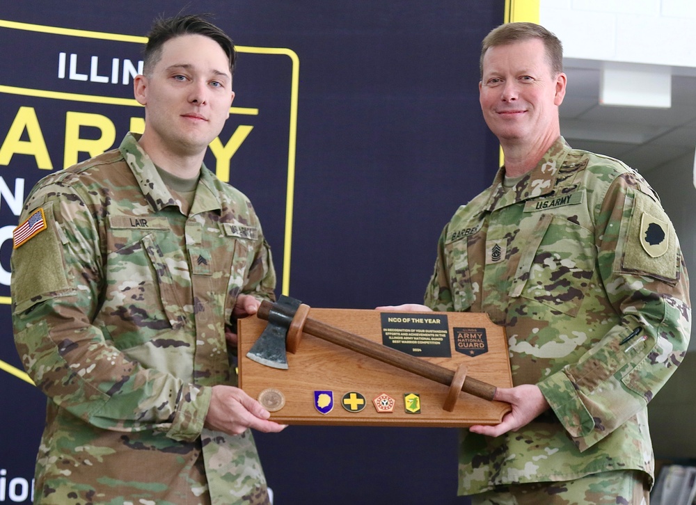 COLLEGE STUDENT FROM ARLINGTON HEIGHTS AND PEKIN POLICE OFFICER TAKE TOP HONORS IN ILLINOIS NATIONAL GUARD’S BEST WARRIOR COMPETITION