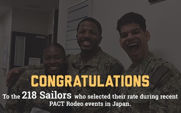PACT Designates Rates for More than 200 Sailors