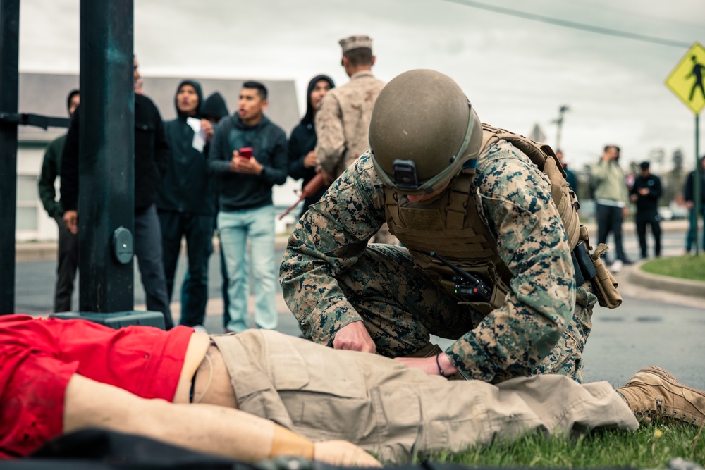 U.S. Marines with MSAU participate in their Culminating Event
