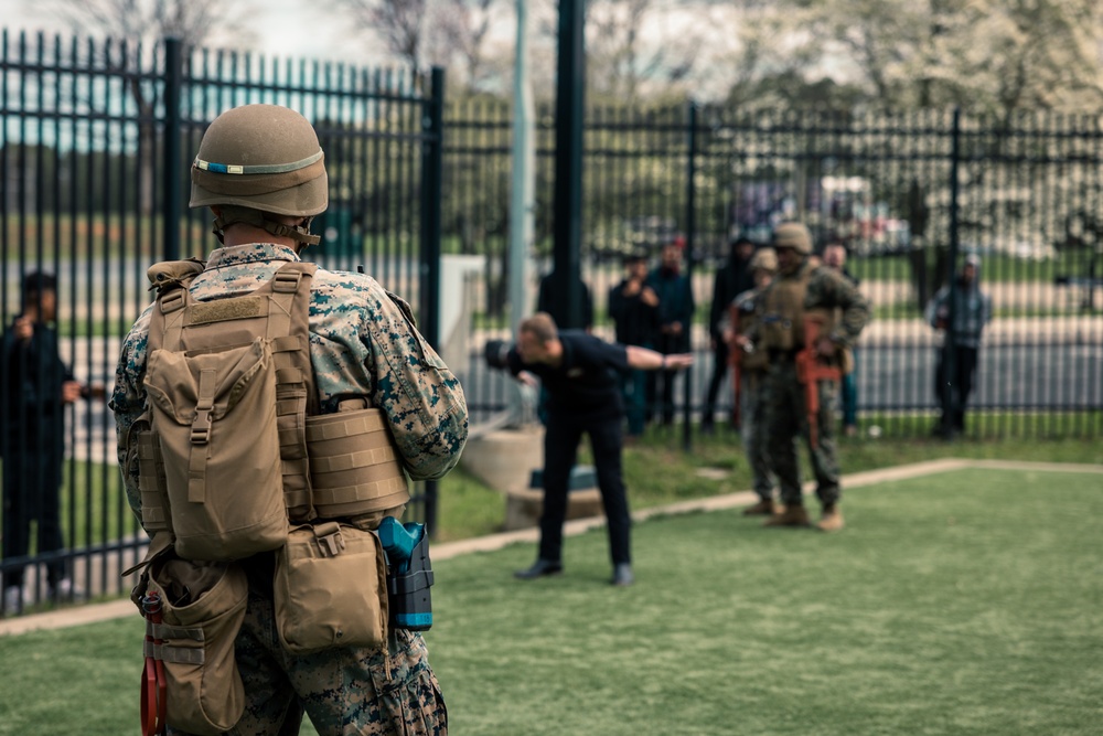 U.S. Marines with MSAU participate in their Culminating Event