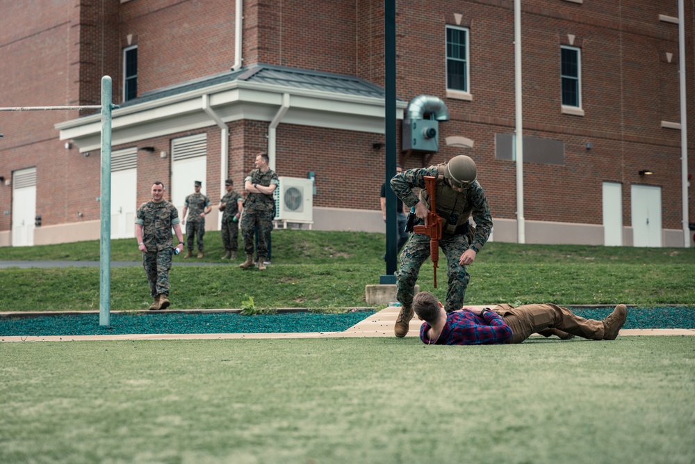 U.S. Marines with MSAU participate in their Culminating Event