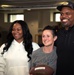 Two-time Superbowl Champion Vince Wilfork, his wife Yunka Wilfork, and country music artist, Mickey Guyton Visit Walter Reed's Warriors