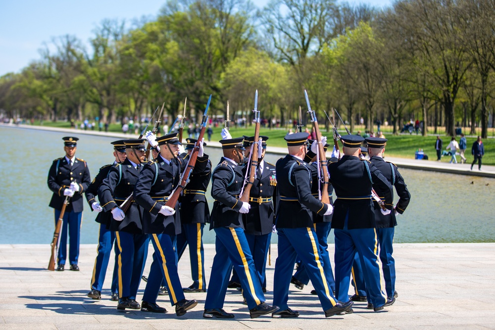 U.S. Army Drill Team Performs in Joint Service Drill Exhibition