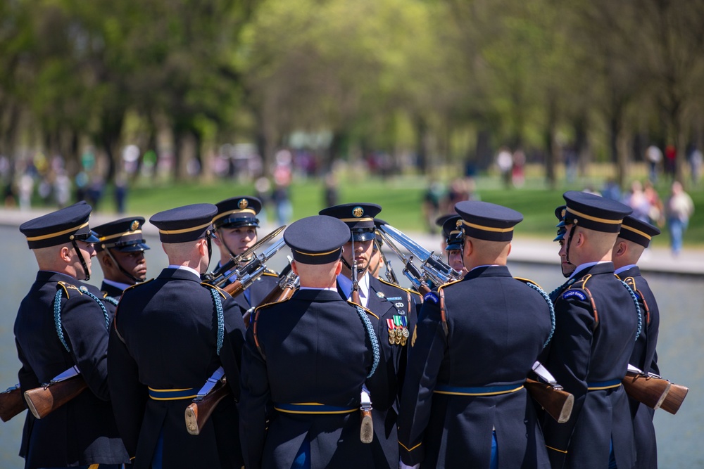 U.S. Army Drill Team Performs in Joint Service Drill Exhibition