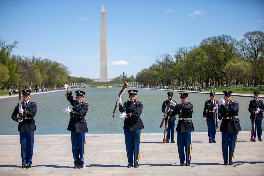 U.S. Army Drill Team Performs in Joint Service Drill Exhibition