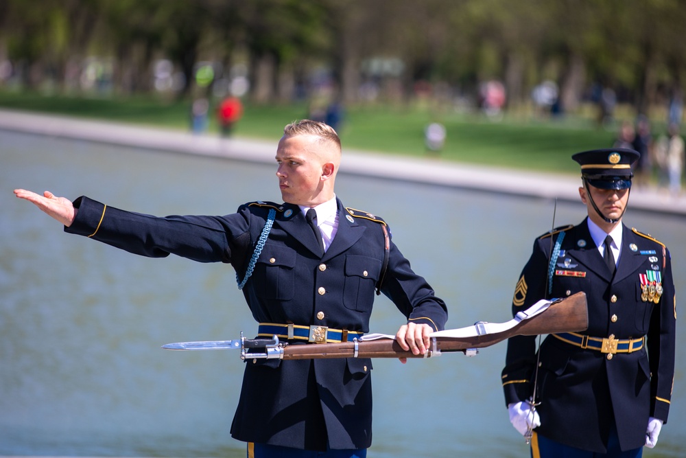 U.S. Army Drill Team Performs in Joint Service Drill Exhibition