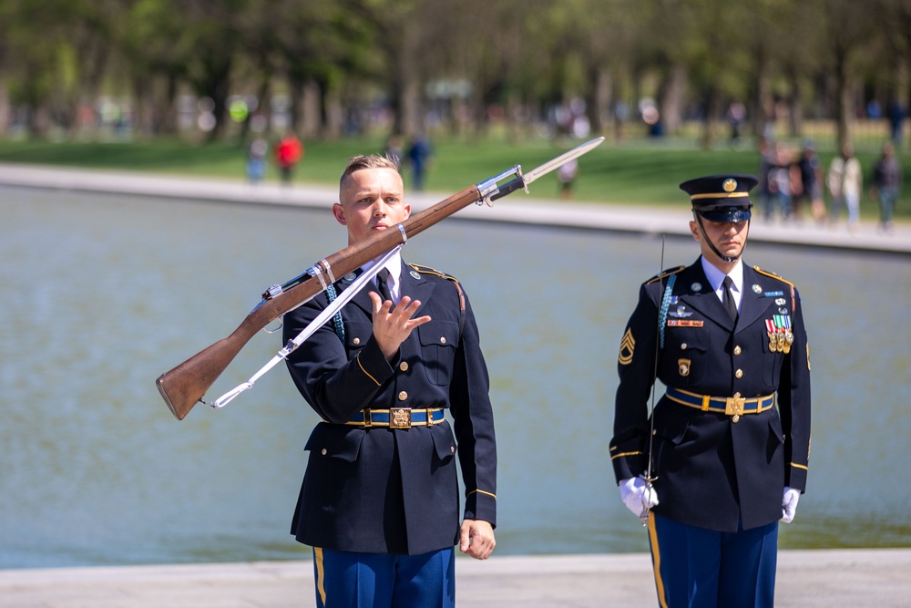 U.S. Army Drill Team Performs in Joint Service Drill Exhibition